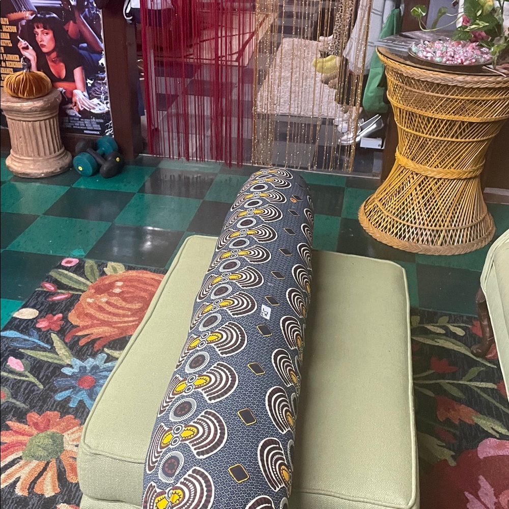 Geometric Patterned Bolster Pillow